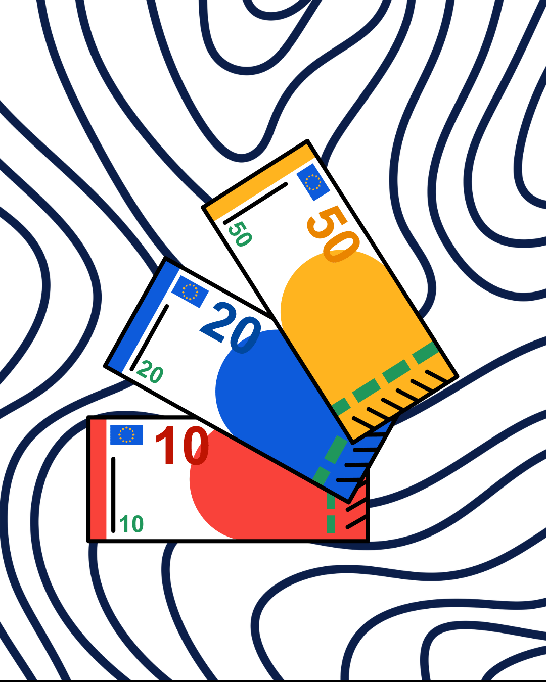 euro banknotes